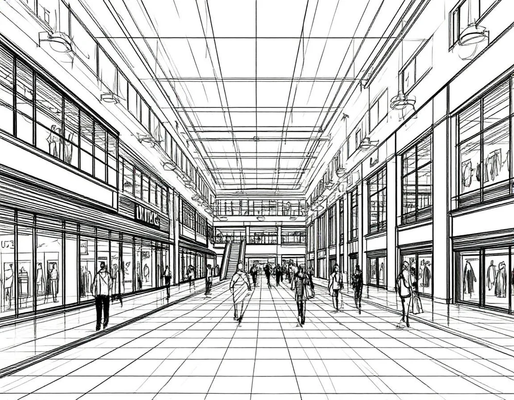 Торговые центры и парковки